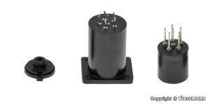 Viessmann 4652 - H0 - Zylindersteckfuß, 6-polig